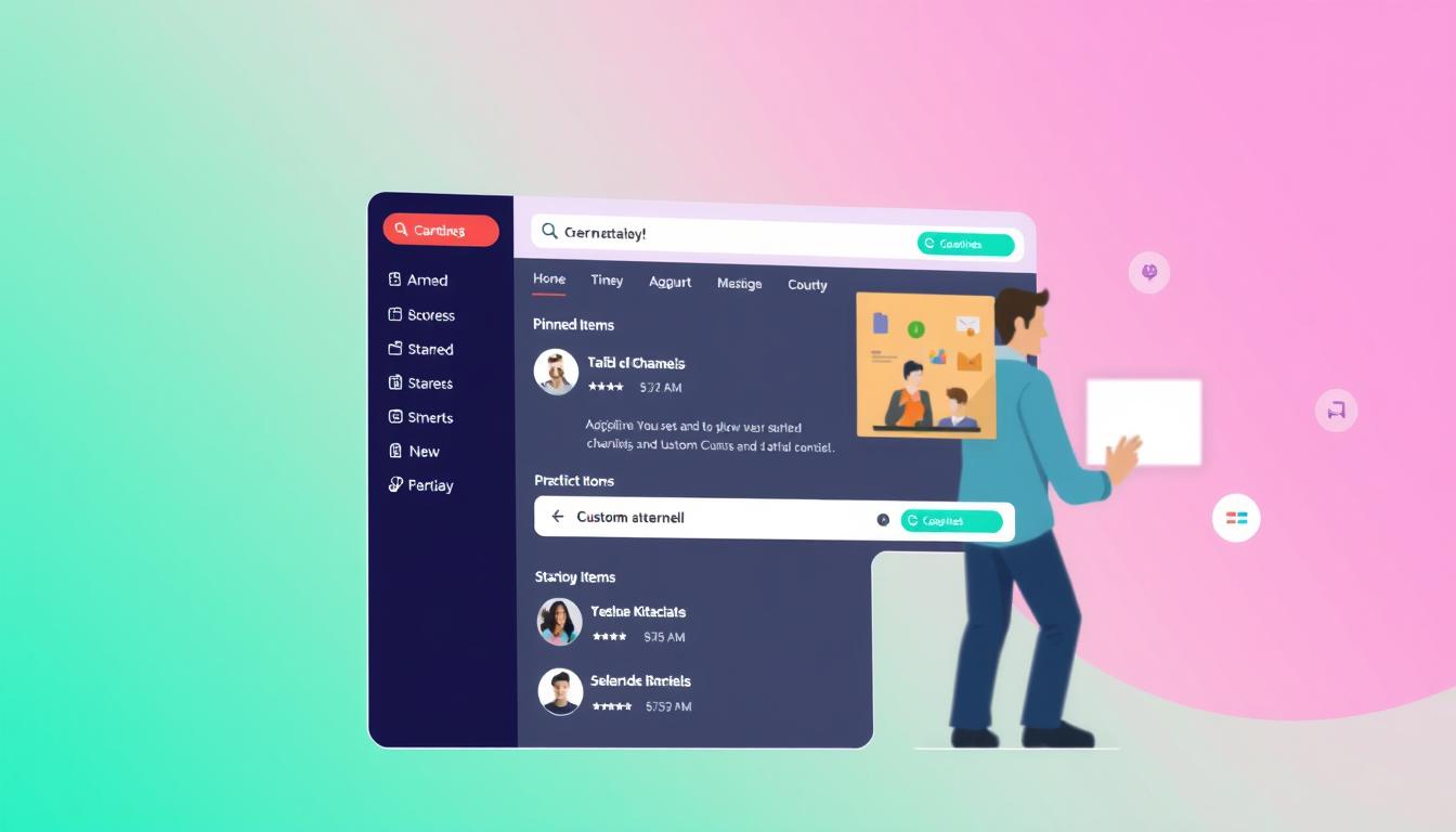 slack サイドバーセクション