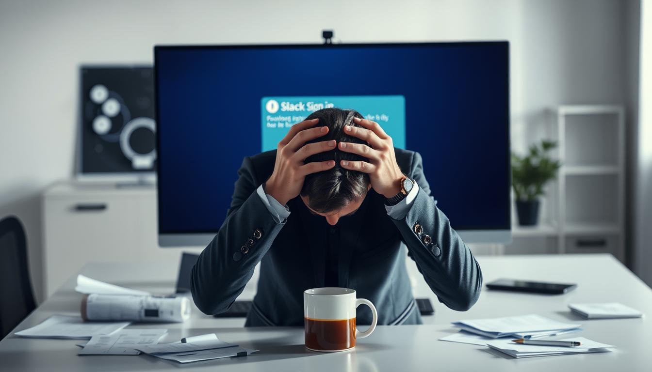 slackサインインできない