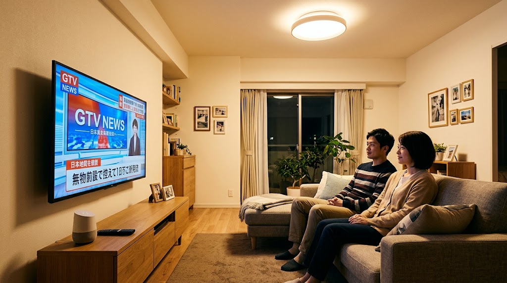 テレビの音声や家族の会話に反応してスマート照明が点灯してしまう様子